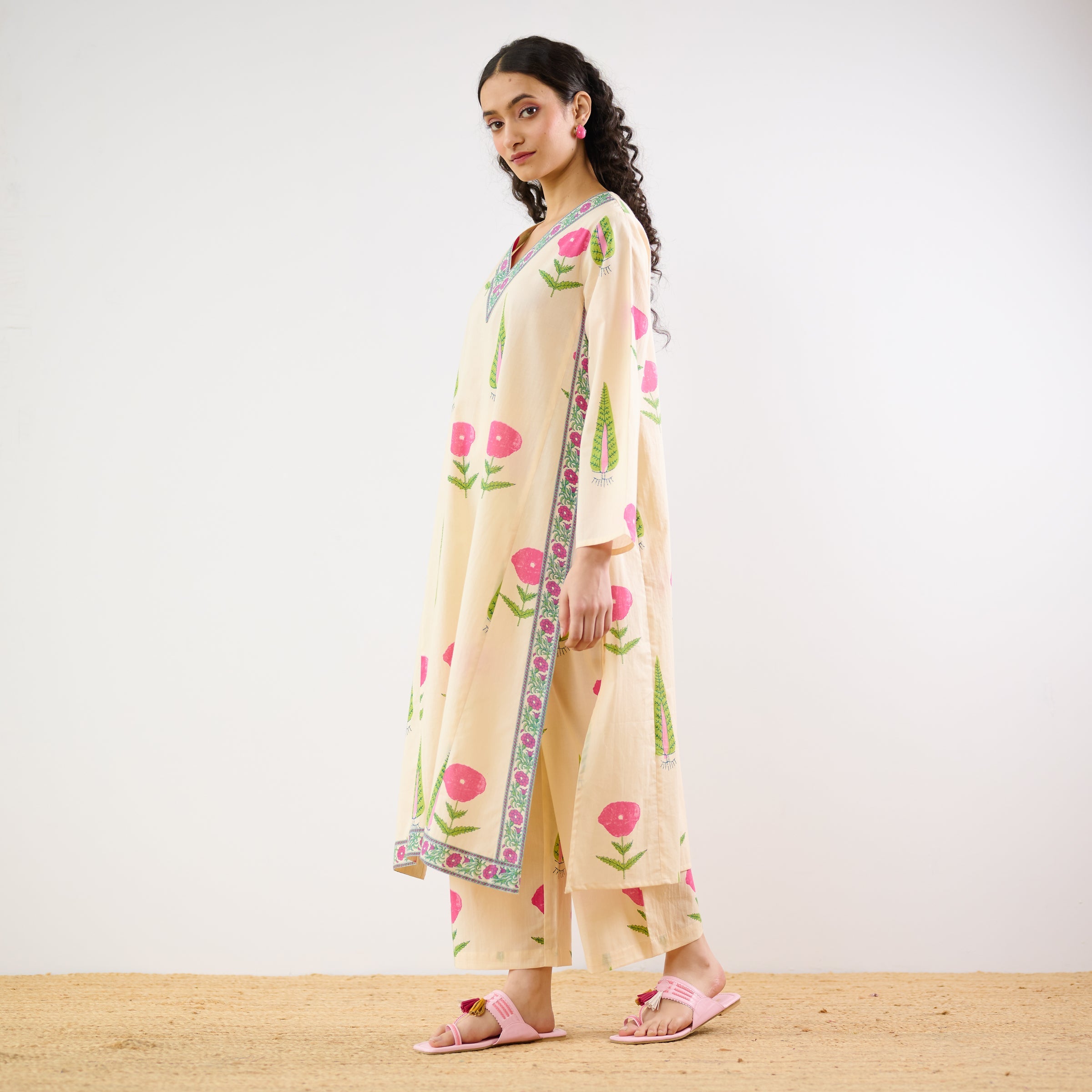 Begum's Bagh Printed Co-ord Set - Off White