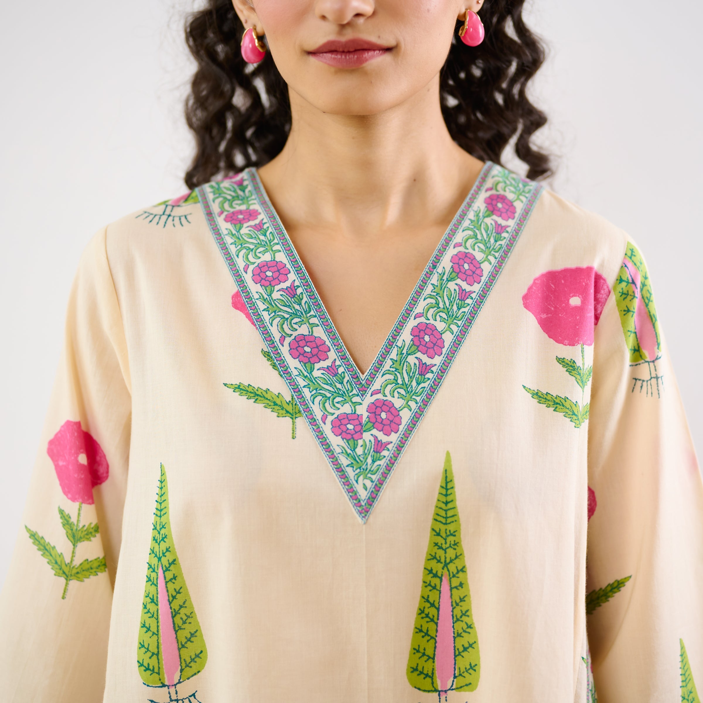 Begum's Bagh Printed Co-ord Set - Off White
