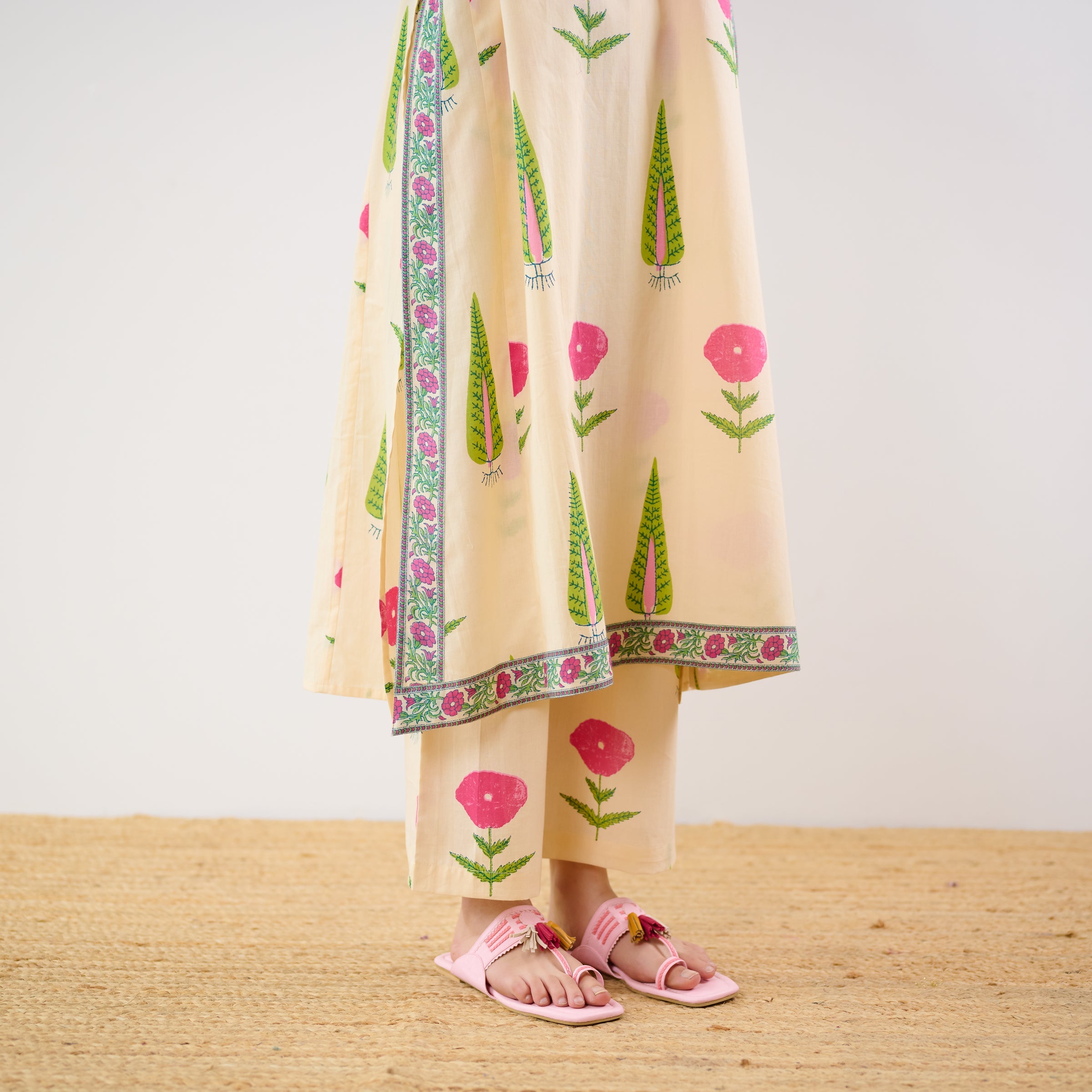 Begum's Bagh Printed Co-ord Set - Off White
