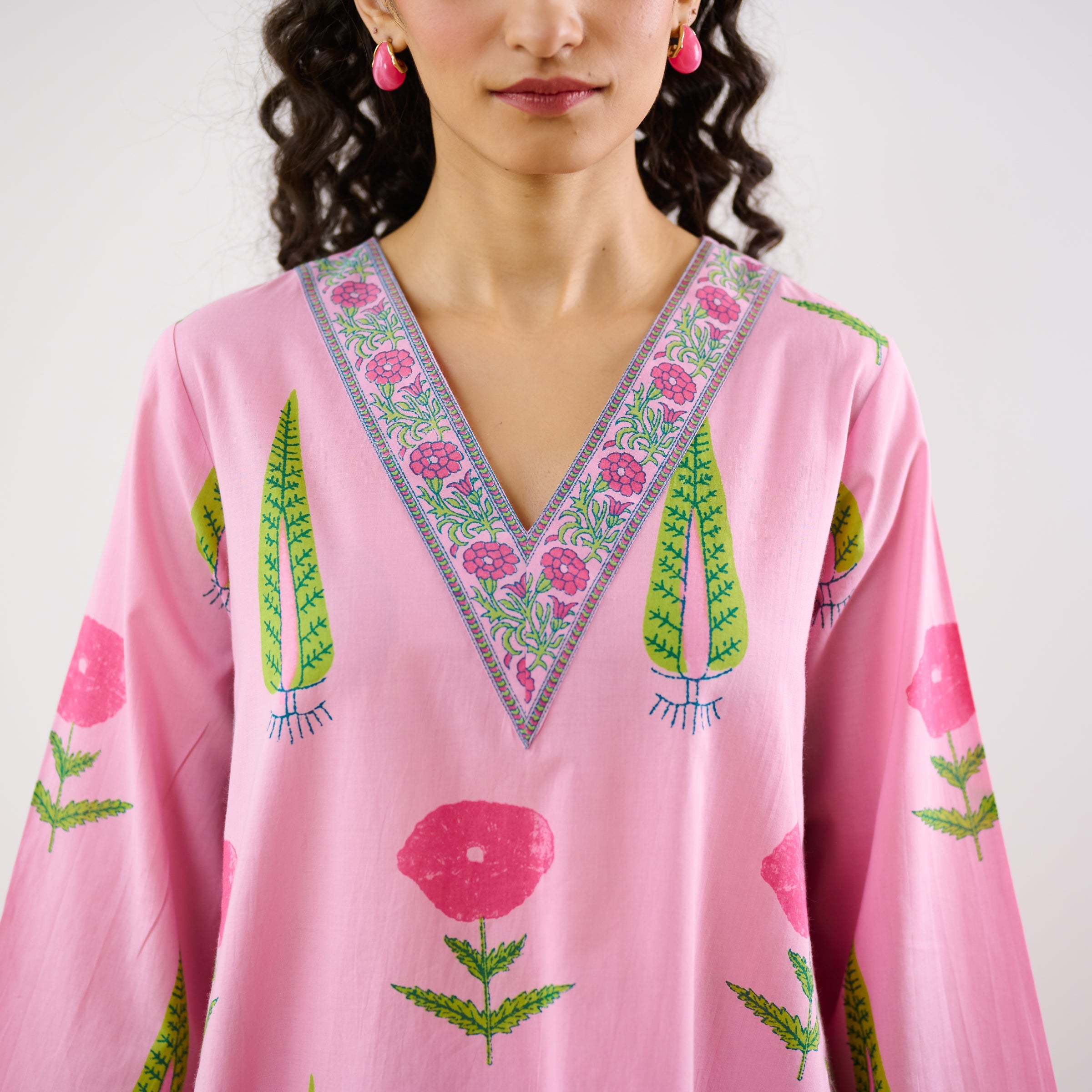 Begum's Bagh Printed Co-ord Set - Baby Pink