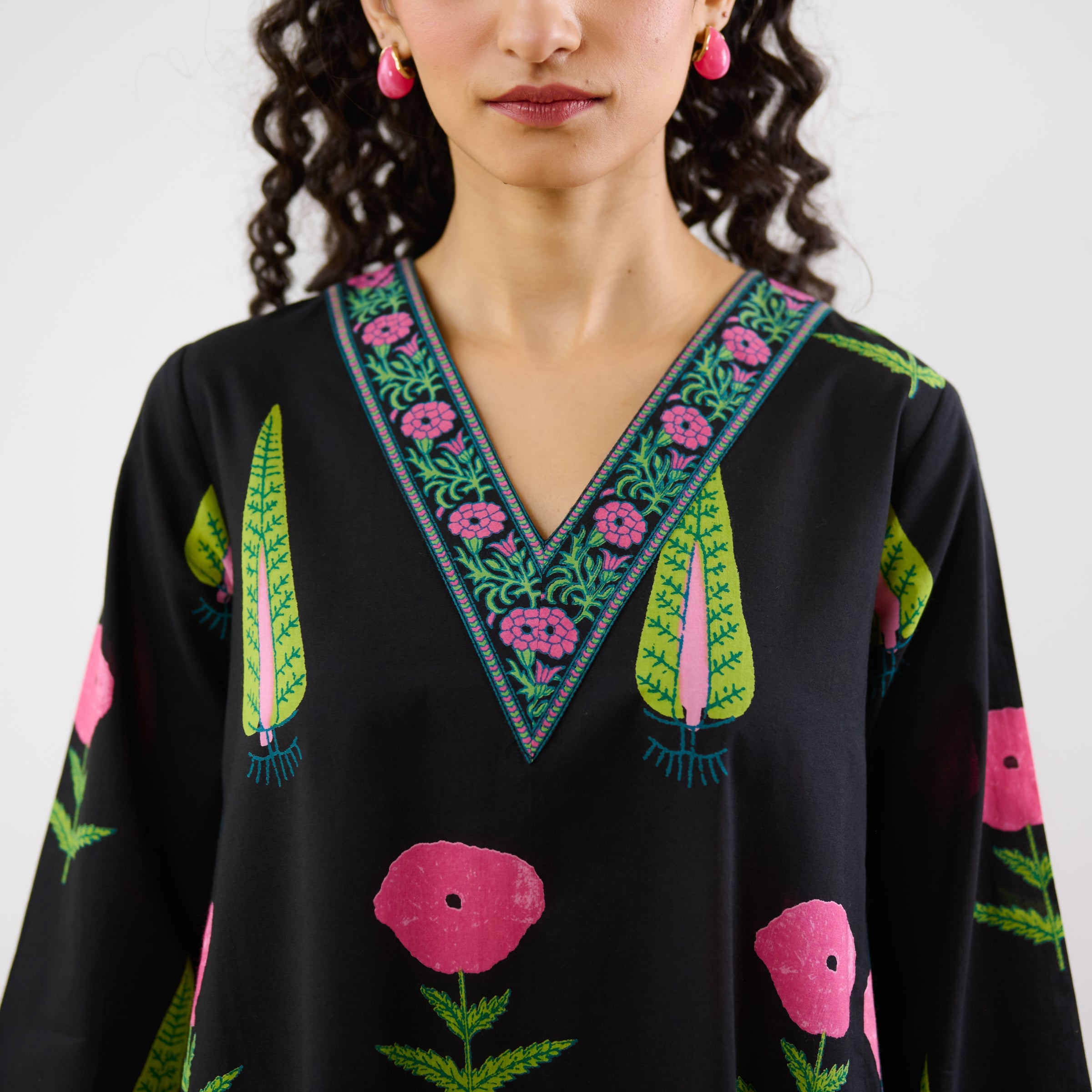 Begum's Bagh Printed Co-ord Set - Black