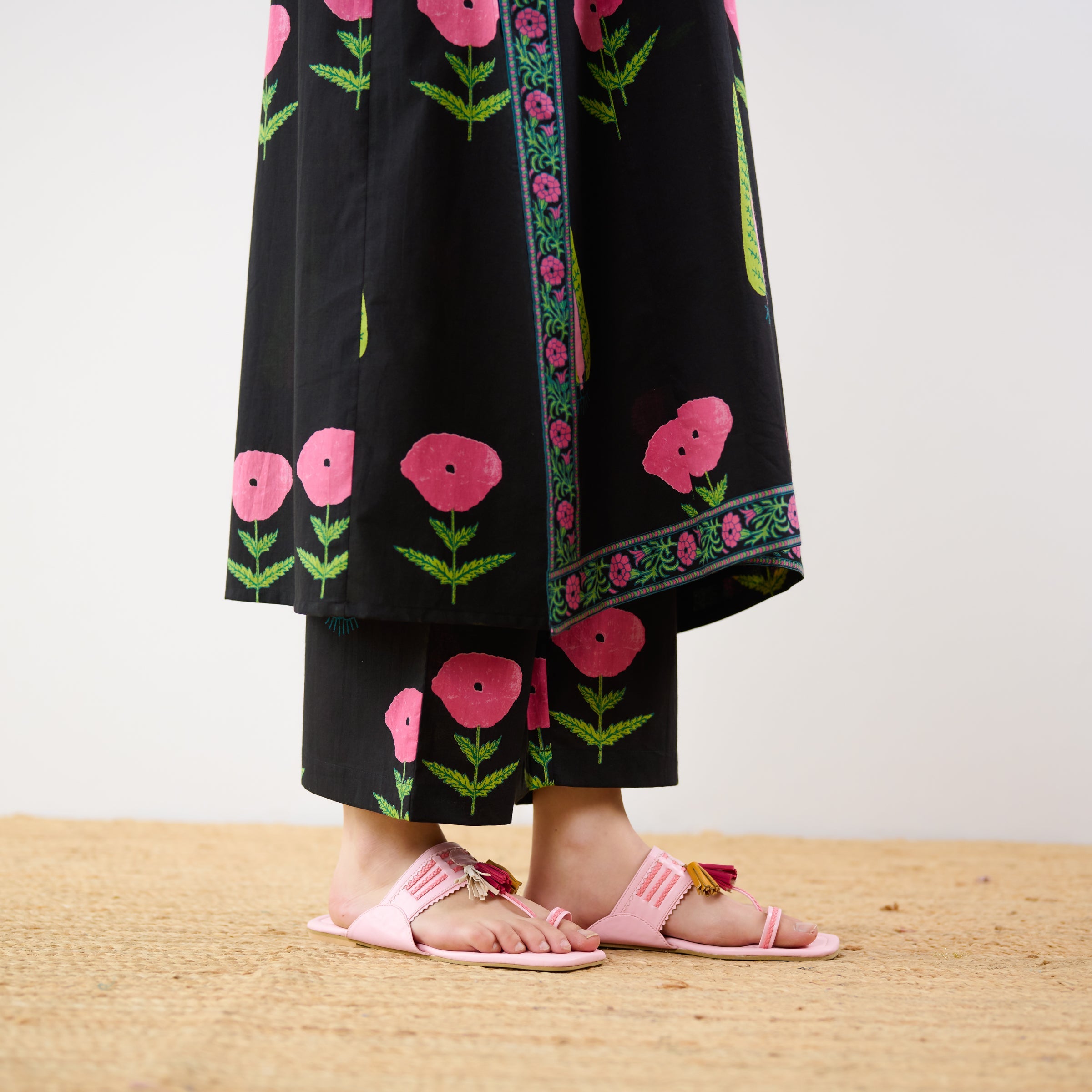 Begum's Bagh Printed Co-ord Set - Black